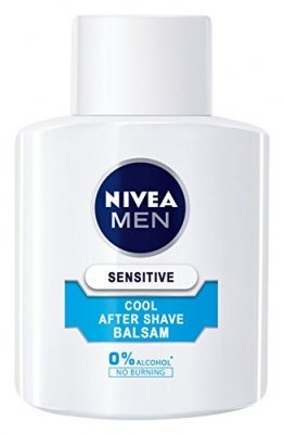 Nivea Men Sensitive Cool After Shave Balsam im 1er Pack (1 x 100 ml), Aftershave pflegt die Haut nach der Rasur, beruhigende und belebende Gesichtspflege - 1
